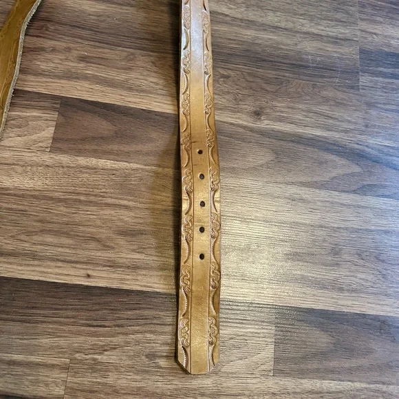 VTG 1978 Raintree Rodeo Equestrian Cowboy Belt With Brass Buckle - Picture 6 of 11